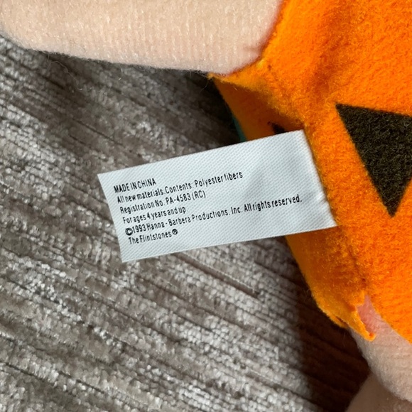 VTG Fred Flintstone Plush 1993 Collectable Soft Plush with Tag - Picture 5 of 5